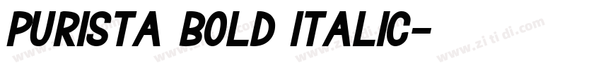 Purista Bold Italic字体转换